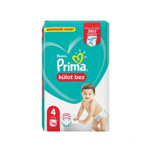 پوشک بچه شورتی Prima سایز 4 مدل Kulot bez بسته 46 عددی