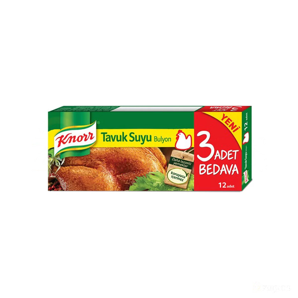 8690701002353 عصاره مرغ Knorr بسته 12 عددی