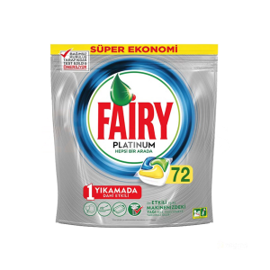 قرص ماشین ظرفشویی Fairy پلاتینیوم مدل PLATINUM بسته 72 عددی
