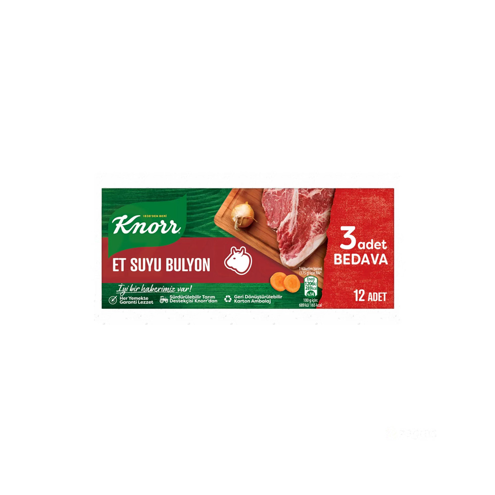 8690701002308 عصاره گوشت Knorr بسته 12 عددی