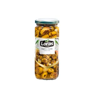 زیتون سبز کبابی بدون هسته Loras وزن 300 گرم