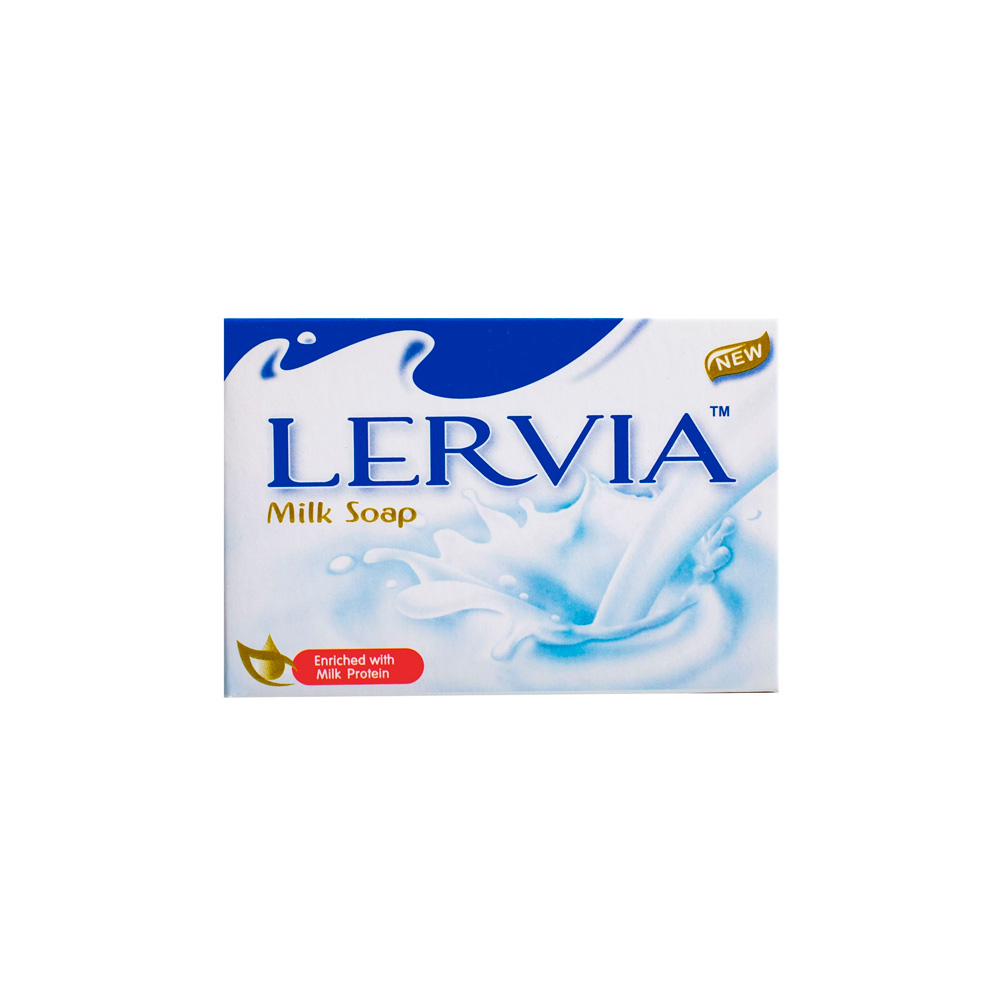 8993379256081 صابون Lervia مدل Milk وزن 90 گرم
