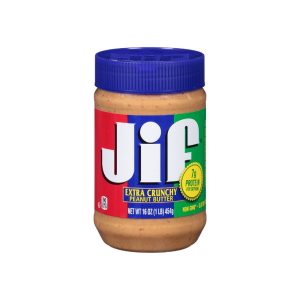 کره بادام زمینی Jif مدل Extra Crunchy وزن 454 گرم