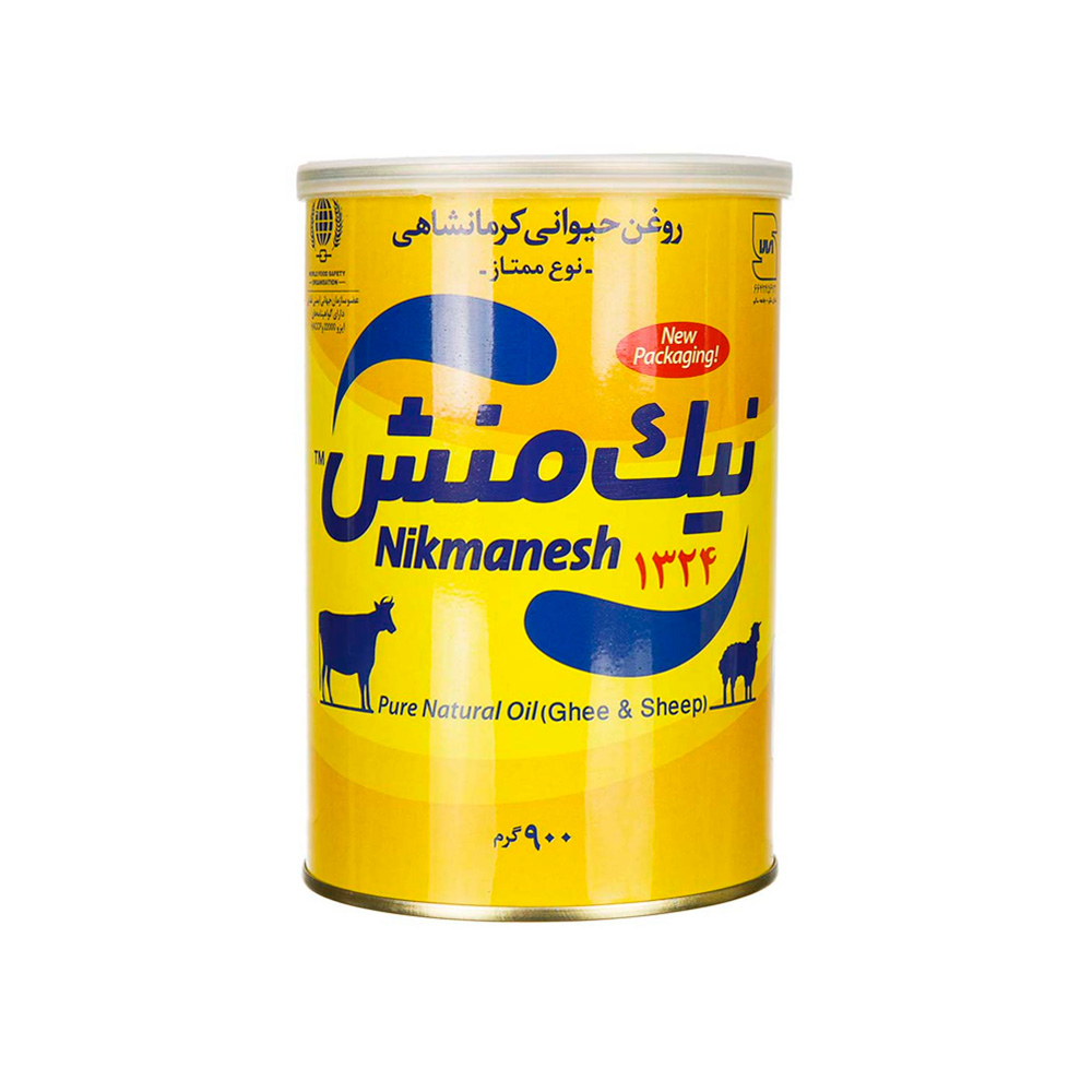 6260496430017 روغن حيوانی نيک منش وزن 900 گرم