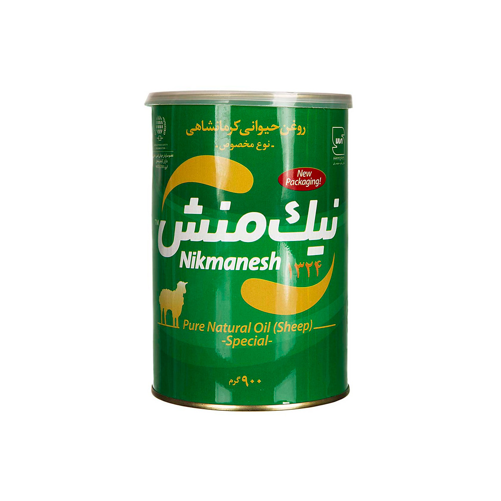 6260496430055 روغن حيواني نيک منش سبز وزن 900 گرم