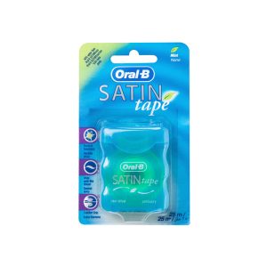 نخ دندان اورال بی مدل Satin Tape با رایحه نعنا