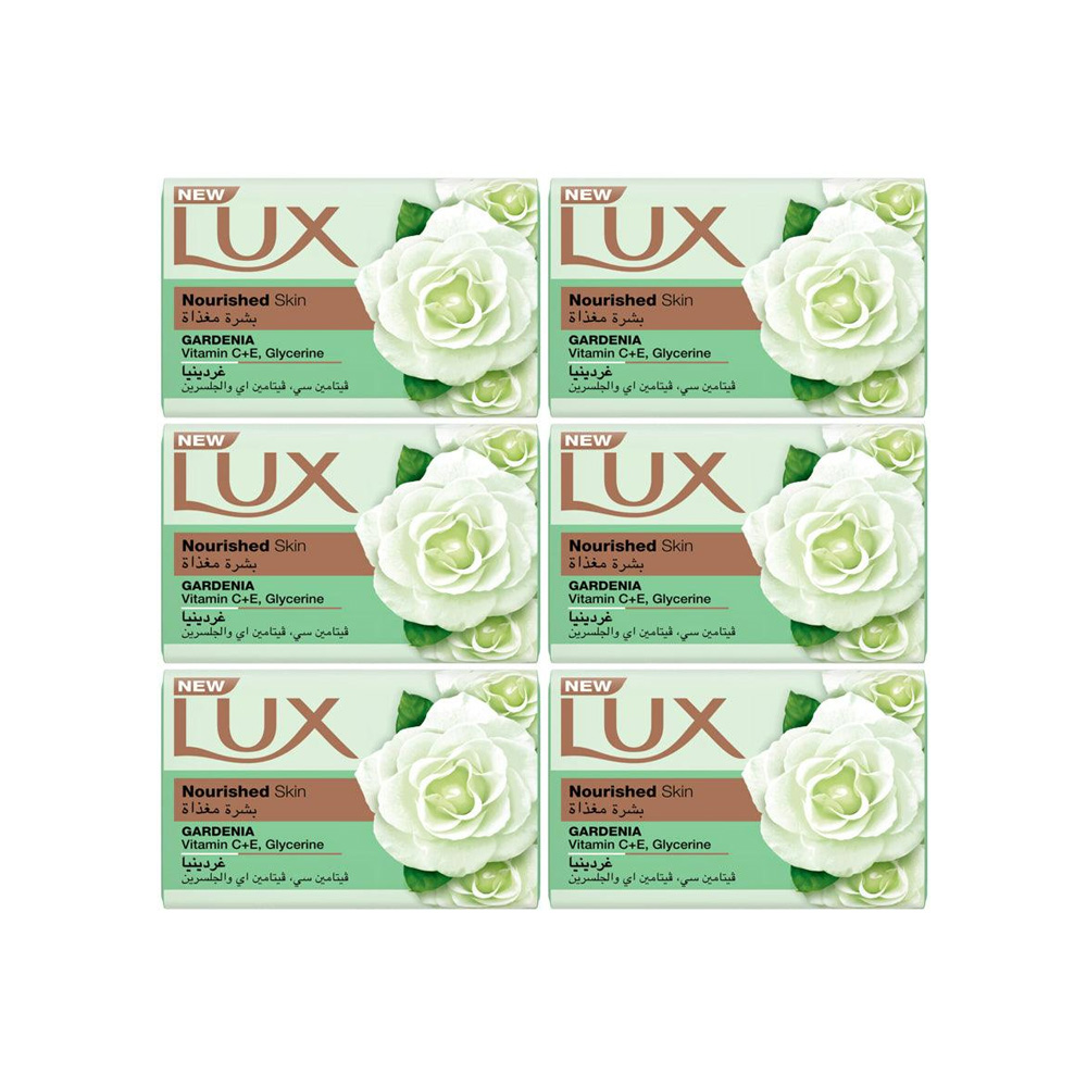 6281006584921 صابون لوکس مدل Gardenia وزن 170 گرم بسته 6 عددی