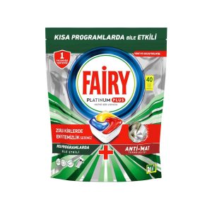 قرص ماشین ظرفشویی فیری مدل Platinum Plus بسته 40 عددی