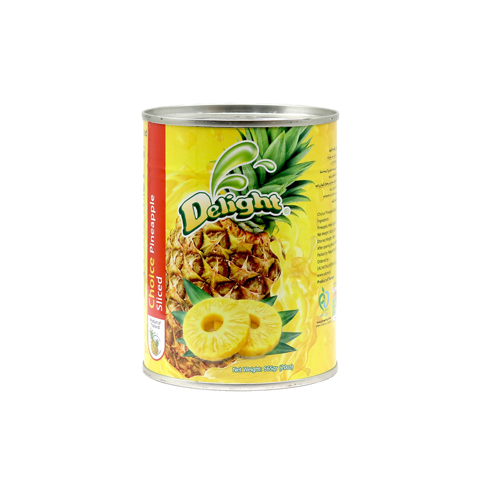 8856307001279 کمپوت آناناس حلقه ای دلایت وزن 565 گرم