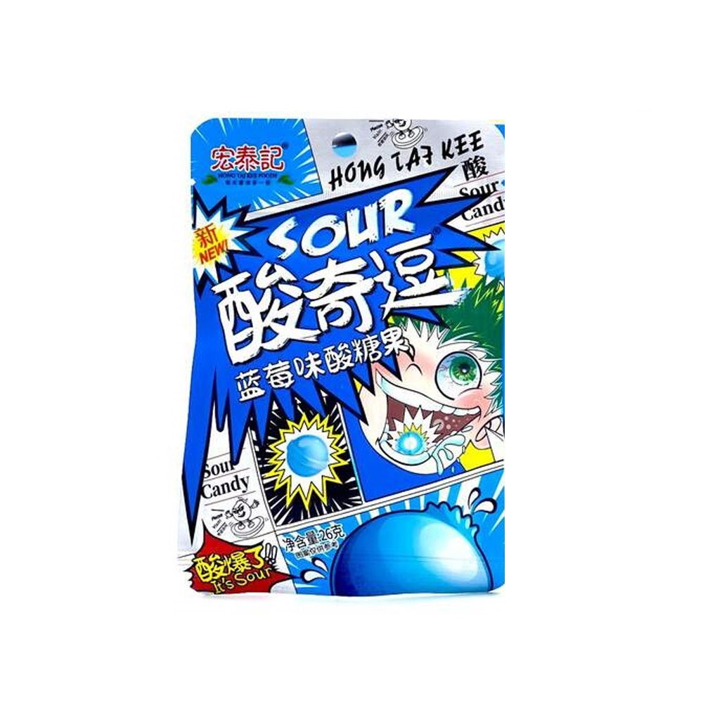 6921716532378 آبنبات ترش بلوبری ورقه ای