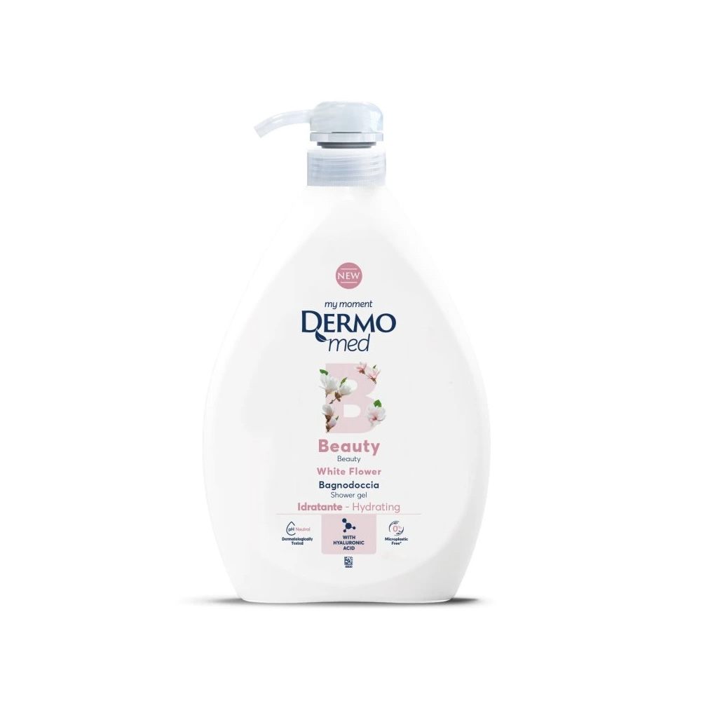 8050999571342 شامپو بدن درمومد مدل White Flower حجم 1 لیتر