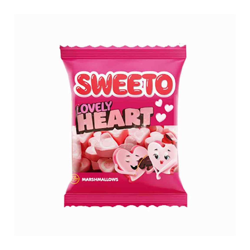 8682304260896 مارشمالو سوییتو مدل Lovely Heart وزن 60 گرم