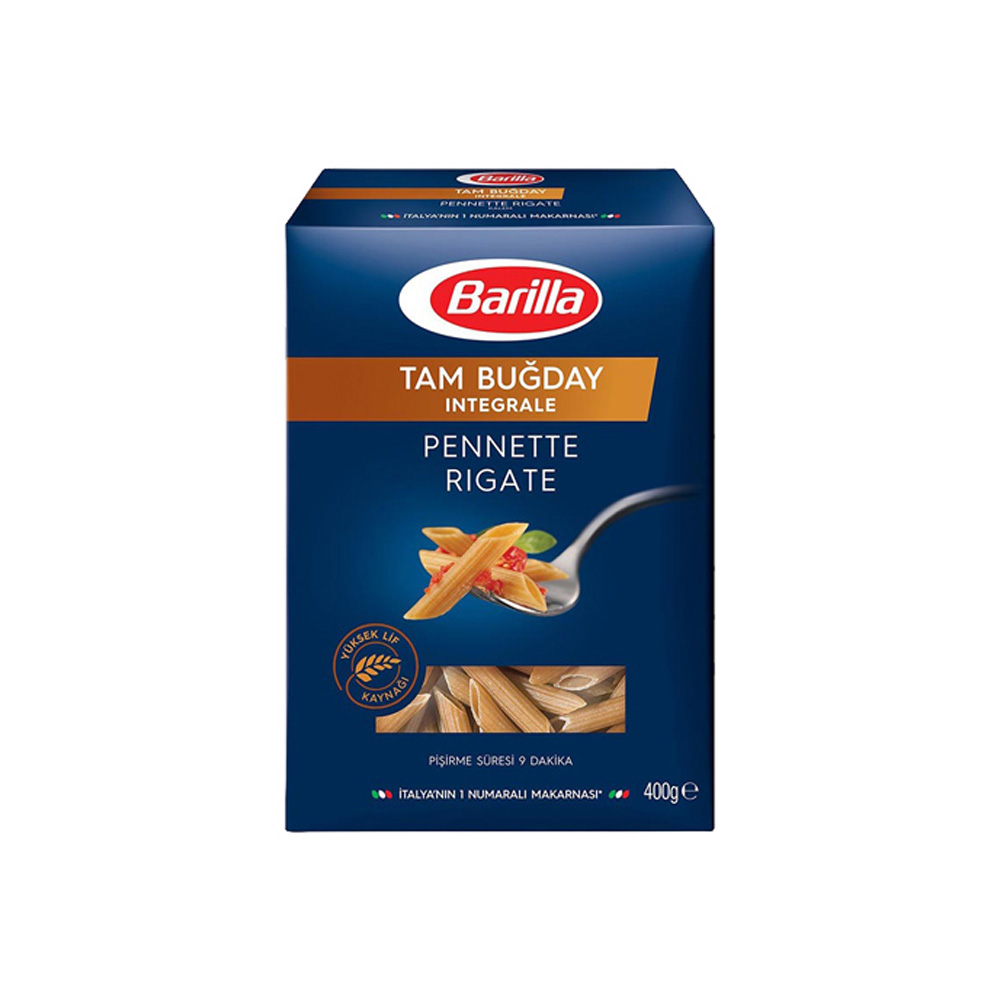 8690579975032 ماکارونی باریلا مدل Pennette Rigate وزن 400 گرم