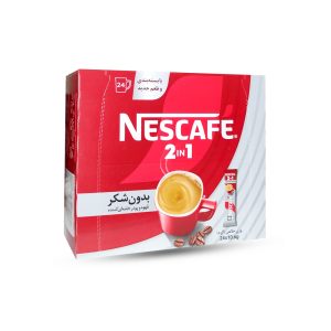 قهوه فوری 2 در 1 نسکافه بسته 24 عددی