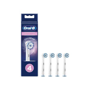 سری یدکی مسواک برقی اورال بی مدل Sensitive Clean بسته 4 عددی