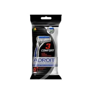 تیغ اصلاح سه لبه زنانه ادرویت بسته 5 عددی