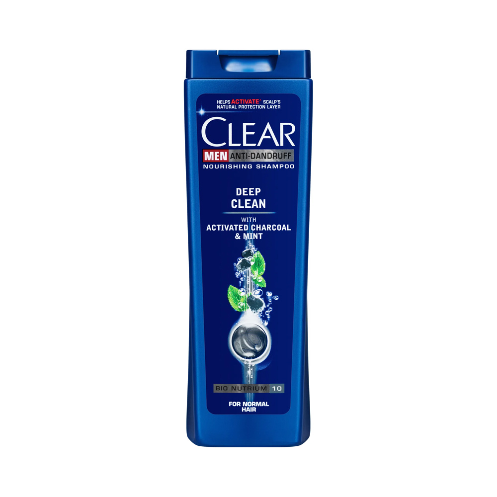 8717644144671 شامپو مو کلیر مدل Charcoal حجم 400 میلی لیتر