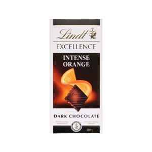 شکلات تلخ لینت با طعم پرتقال وزن 100 گرم