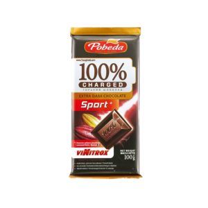 شکلات تلخ روسی پوبدا مدل اسپرت وزن 100 گرم