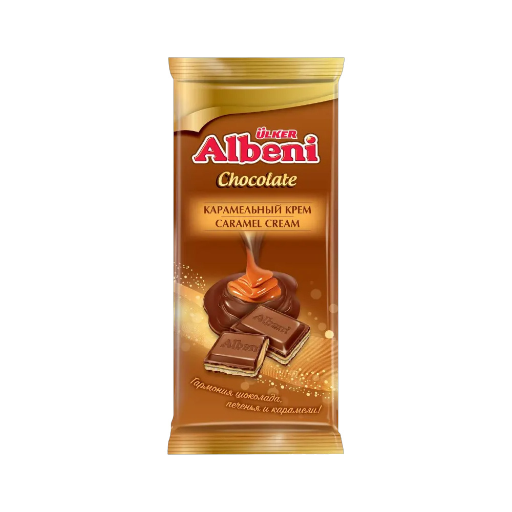 4870112006476 شکلات آلبنی کاراملی وزن 85 گرم