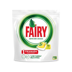 قرص ماشین ظرفشویی فیری رایحه لیمو بسته 70 عددی