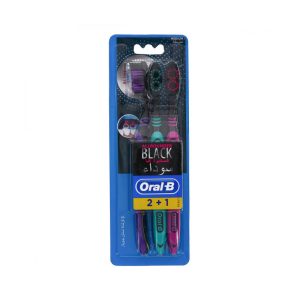 مسواک اورال بی مدل black بسته 3 عددی