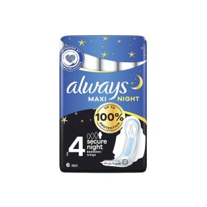 نوار بهداشتی آلویز مدل Maxi Night بسته 6 عددی